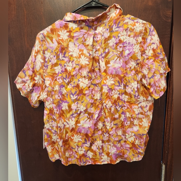 ASTR The LABEL Floral Women's Top - Pink and Orange Small NWT - Picture 8 of 8